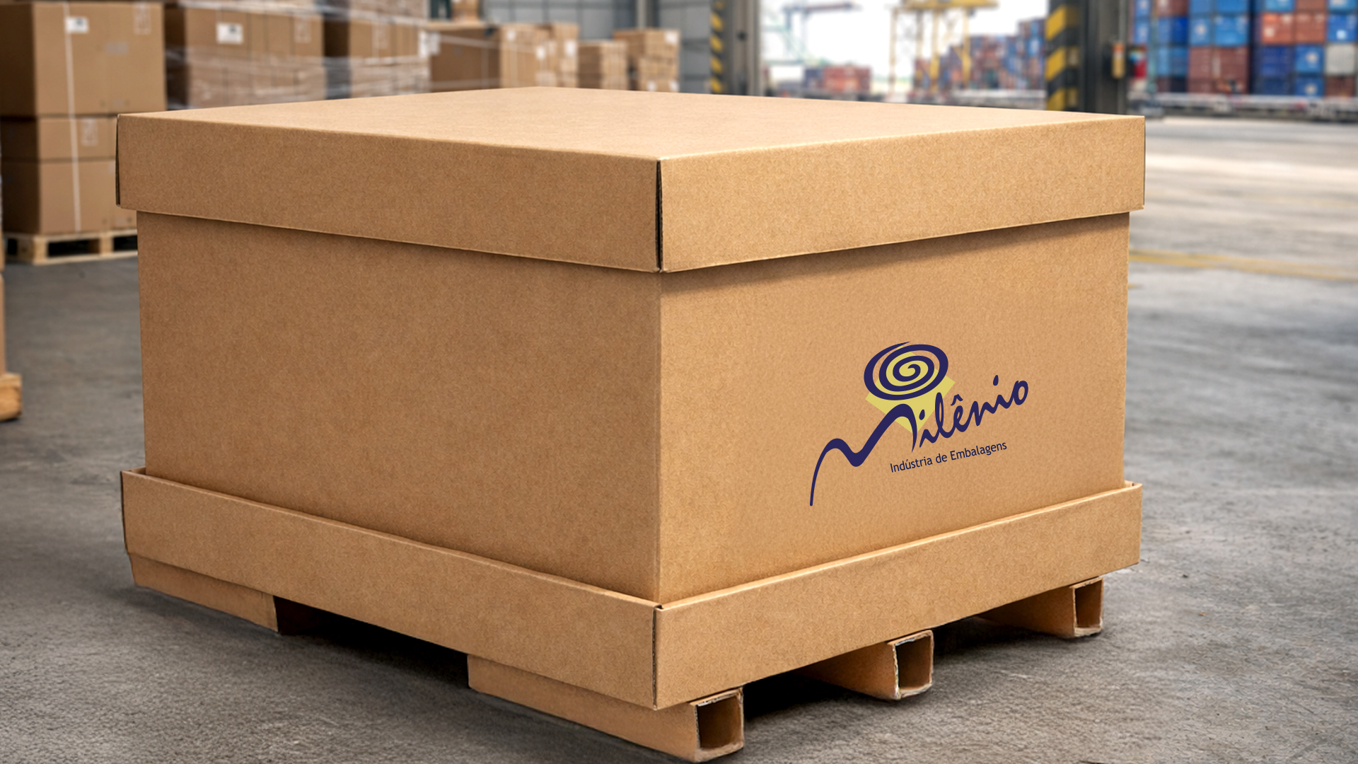 Caixa de papelão para exportação