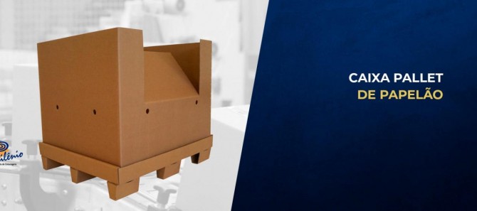 caixa pallet de papelão