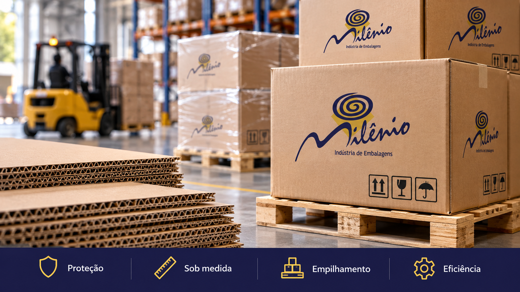 Caixas de papelão para industria